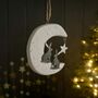 Hares On The Moon Hanging Decoration, thumbnail 1 of 2