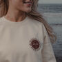 Womens 'Enjoy The Now' Coconut Milk Sweatshirt, thumbnail 3 of 6