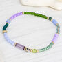 Willow African Turquoise And Dalmatian Jasper Friendship Bracelet, thumbnail 1 of 4