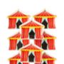 Carnival Party Tent Shaped Party Plates X Eight, thumbnail 2 of 2