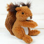 Red Squirrel Soft Toy With Personalised Heart,Boxed, thumbnail 2 of 4