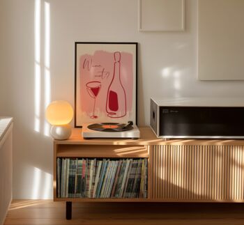 Wine Not Wall Art Print Kitchen Disco, 2 of 6