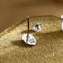 Mismatched Squirrel And Acorn Stud Earrings In Sterling Silver, thumbnail 2 of 9