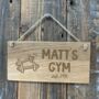 Personalised Home Gym Wooden Door Sign, thumbnail 1 of 2