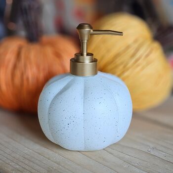 White Pumpkin And Sage Glass Pumpkin Bottle Hand Wash, 3 of 3