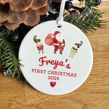 Custom Ceramic Christmas Gift Ornament For Baby's, 6 of 7