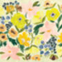 Lime Green Floral Illustration Print, thumbnail 4 of 4