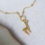 Gold Plated Sterling Silver Bambi Necklace, thumbnail 3 of 4