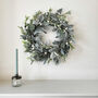 Frosted Mistletoe Christmas Wreath, thumbnail 1 of 3
