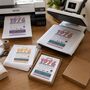 Personalised 50th Birthday 1976 Handkerchief Pair, thumbnail 1 of 12