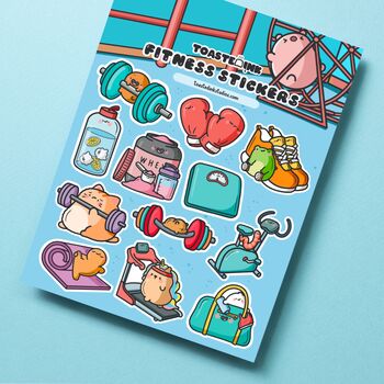 Fitness Sticker Sheet | Cute Stickers, 5 of 5