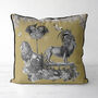 Lion Cushion In Honey Gold, thumbnail 2 of 6
