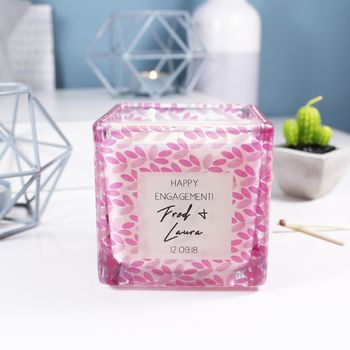 Engagement Scented Square Candle Gift, 10 of 12