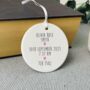 Personalised New Baby Announcement Ceramic Decoration, thumbnail 1 of 2