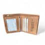 Tan Hunter Leather Wallet Personalised Zipper Gift For Him, thumbnail 3 of 8