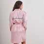 Dusky Pink Bridesmaids Satin Dressing Gowns Robes, thumbnail 1 of 4