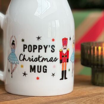 Christmas Bone China Milk Mug With Nutcrackers And Ballerinas, 10 of 10