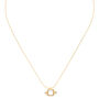 Rectangular Gold Plated Pendant Necklace, thumbnail 3 of 4