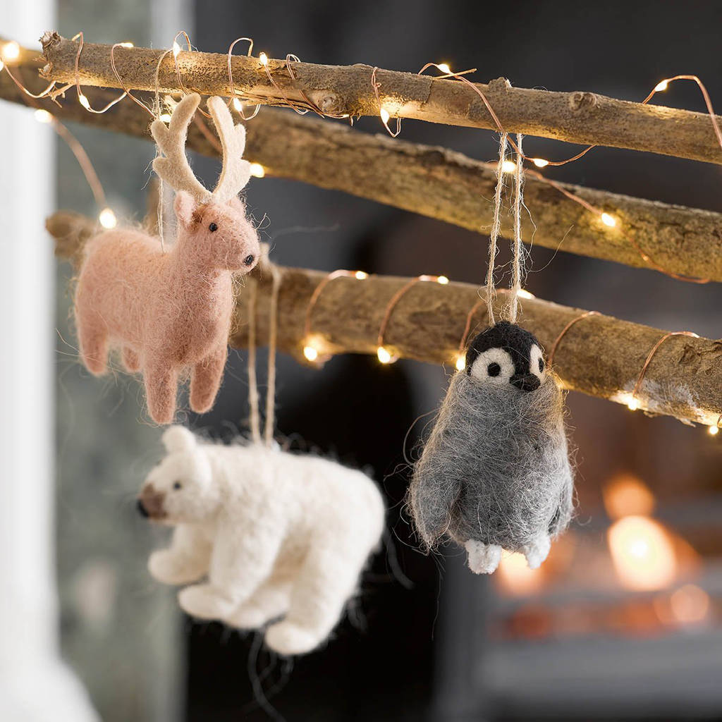 Nordic Animal Felt Decorations By Peach Blossom
