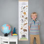 Personalised Animal Tree Height Chart, thumbnail 1 of 7