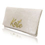 Ivory Sequin Mrs Clutch, thumbnail 5 of 6