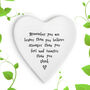 You Are Strong' Ceramic Heart Coaster Motivational Gift, thumbnail 2 of 2