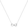 Sterling Silver Infinity Necklace, thumbnail 4 of 5