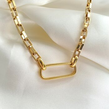 Chunky Minimal Chain Necklace, 2 of 4