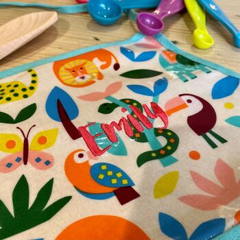 Personalised Tropical Kids Apron, 2 of 3