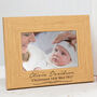 Personalised Engraved Baby Girl Christening Photo Frame, thumbnail 1 of 9