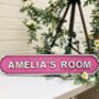 Personalised Children's Bedroom Name Road Sign, thumbnail 4 of 9