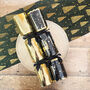 Deluxe Gold And Blue Christmas Constellation Crackers X Six, thumbnail 3 of 7