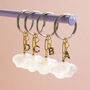 Cloud Keyring With Rainbow Initial, thumbnail 3 of 6