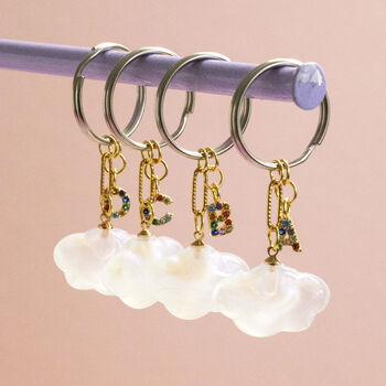 Cloud Keyring With Rainbow Initial, 3 of 6