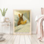Bunny Rabbit 'just one more chapter' Art Print, thumbnail 2 of 4