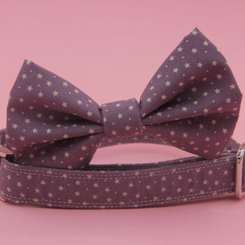 Purple Star Dog Bow Tie, 5 of 8