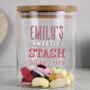 Personalised Sweetie Jar With Bamboo Lid, thumbnail 1 of 3