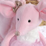 Personalised Pink Ballerina Mouse Soft Toy, thumbnail 2 of 5