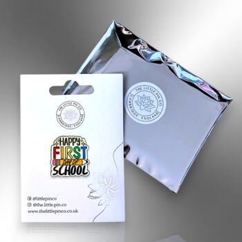 Happy First Day Of School Enamel Pin Badge, Gifts For Primary School Teachers, Back To School Gift For Kids, 5 of 8