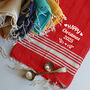 Personalised Christmas Napkin Gift Set, Handwoven Tea Towels, thumbnail 5 of 12