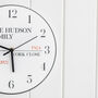 Personalised New Home Street Sign Family Wall Clock, thumbnail 3 of 3