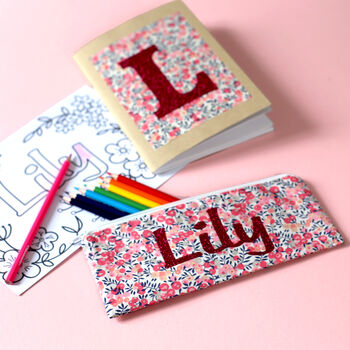 Liberty Glitter Name Pencil Case Gift For Girl, 8 of 12