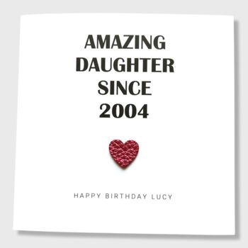 Daughter Birthday Card Personalised, 3 of 5