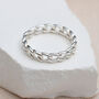 18ct Gold Plated Or Sterling Silver Chain Ring, thumbnail 3 of 6