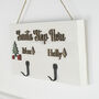 Personalised Winter White Stocking Holder, thumbnail 1 of 4