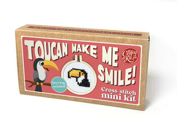 Toucan Make Me Smile! Mini Matchbox Cross Stitch Kit, 7 of 7