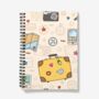 A5 Spiral Notebook Featuring A Kids Travel Print, thumbnail 1 of 2