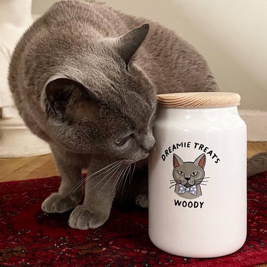 Personalised Good Cat Treat Jar, 1 of 4