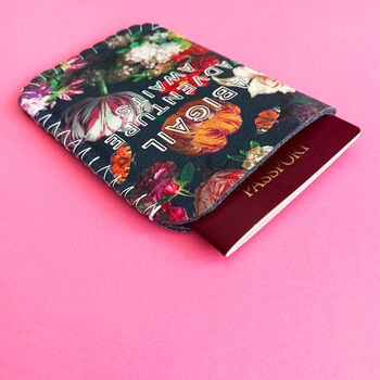 Personalised Passport Holder Vintage Flowers, 3 of 3