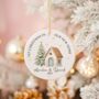 Personalised New Home Christmas Window Ceramic Bauble, thumbnail 2 of 2